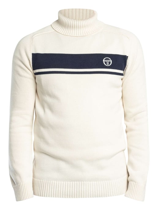 Sergio Tacchini Jersey De Cuello Alto De Damarindo, Blanco - Image 5