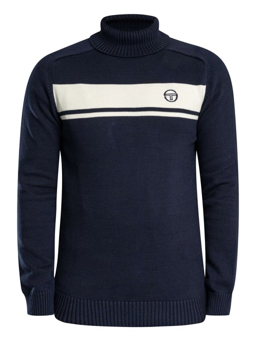 Sergio Tacchini Jersey De Cuello Alto De Damarindo, Azul - Image 5