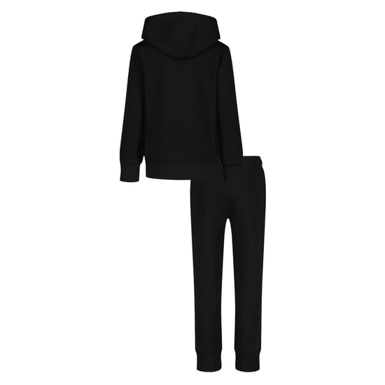 Under Armour Conjunto de sudadera con capucha y joggers para niño con logotipo grande (Negro/Blanco) - Image 2