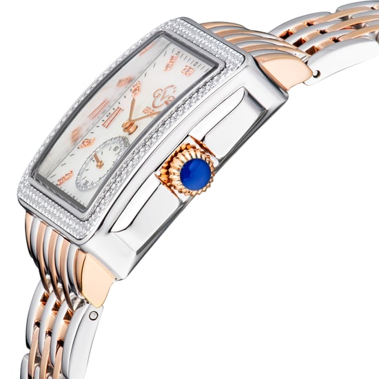 Reloj de mujer Gv2 Bari Swiss Quartz con esfera de nÃ¡car, diamantes, tono bicolor oro rosa y acero inoxidable. - Image 3