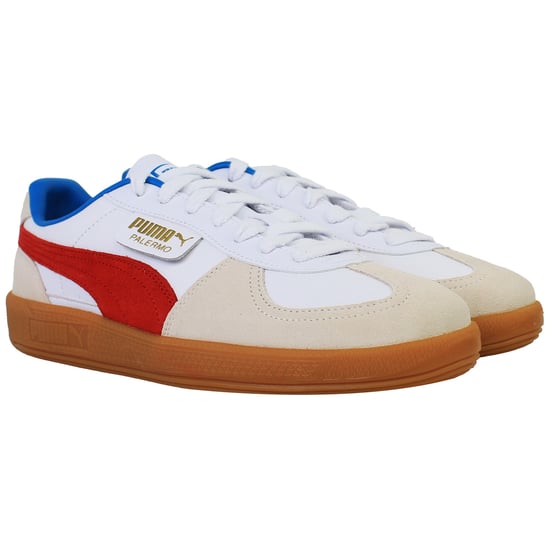 Puma Palermo Zapatillas de hombre Blancas/Rojas - Image 2