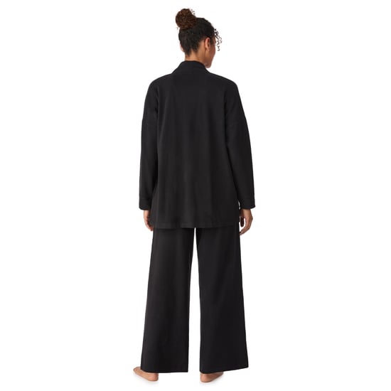 DKNY Conjunto de pantalón y chaqueta de felpa elástica Negro - Image 2