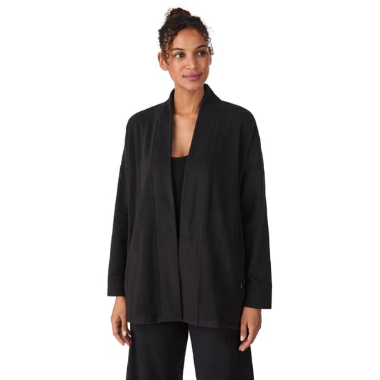 DKNY Conjunto de pantalón y chaqueta de felpa elástica Negro - Image 3