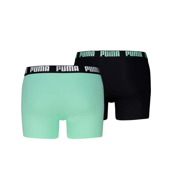 Bóxer liso para hombre Puma con logo en verde menta - Image 2