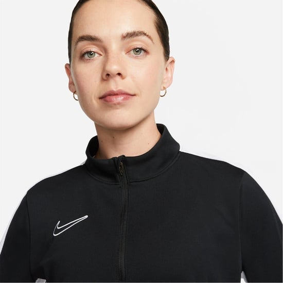 Nike Dri Fit Academy camiseta de entrenamiento de fútbol para mujer con cremallera de 1/2 en negro - Image 4
