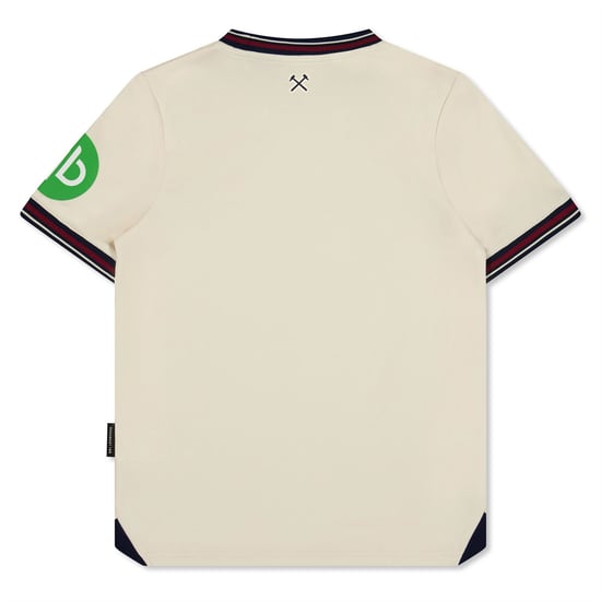 Camiseta de manga corta y cuello redondo para niño Umbro WHU Junior en color crudo - Image 2
