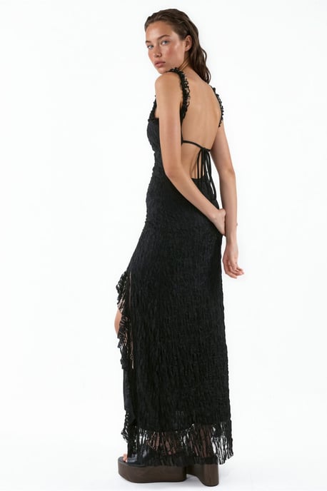 Vestido midi de encaje - Image 3