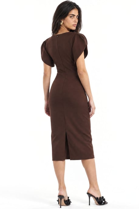Busem Vestido midi de mujer con cuello redondo - Image 2
