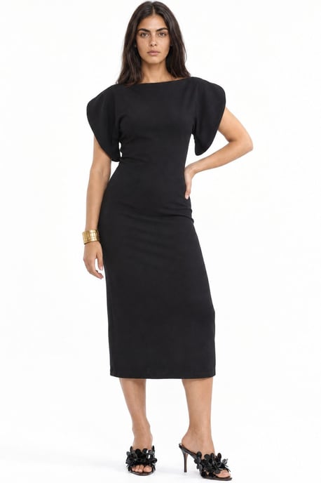Busem Vestido midi de mujer con cuello redondo - Image 1