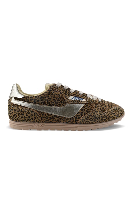 Autry Windspin Leopard Low Sneakers Marrón - Image 1