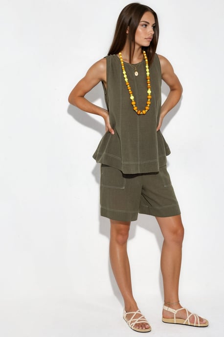 Stitch Detail Relax Fit Conjunto coordinado - Image 5