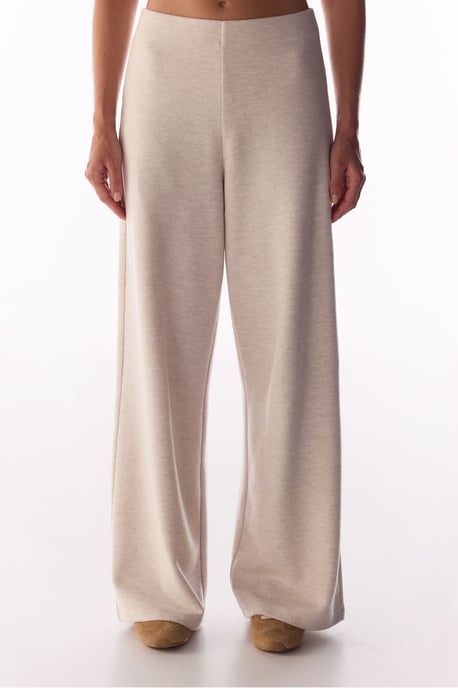 Pantalón cálido jaspeado de pierna ancha - Image 2