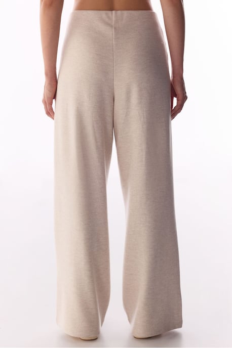 Pantalón cálido jaspeado de pierna ancha - Image 3
