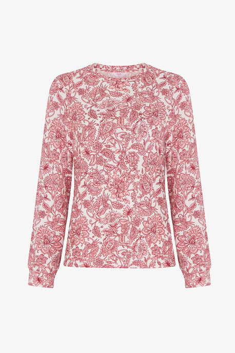 Parte de arriba de pijama de manga larga con estampado floral Countryside - Image 6
