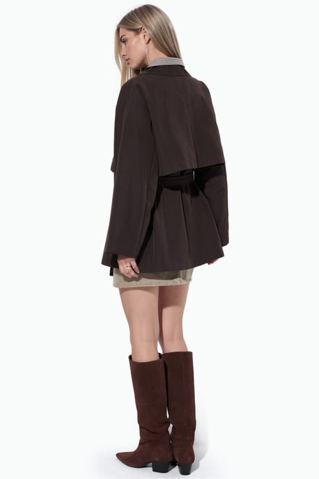 Gabardina cruzada con cinturón - Image 3