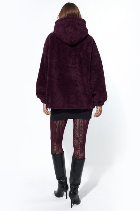 Chaqueta oversize con capucha y textura - Image 3