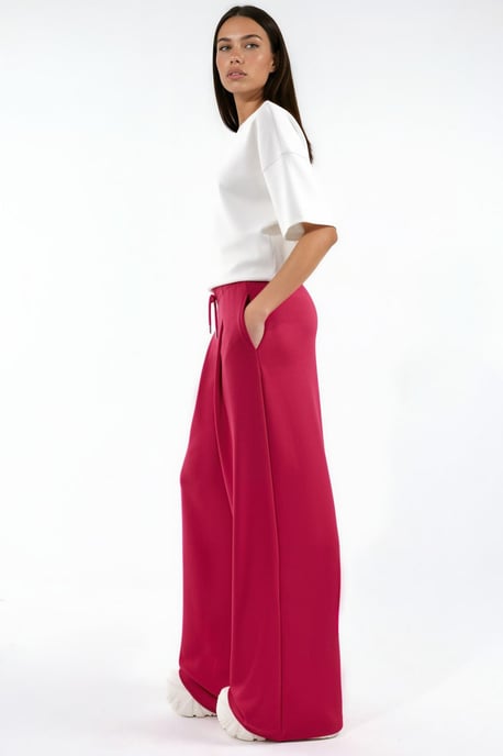 Pantalón Modal Touch plisado de pierna ancha - Image 2
