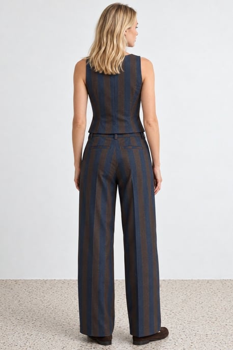 Pantalón de pierna recta a rayas - Image 5