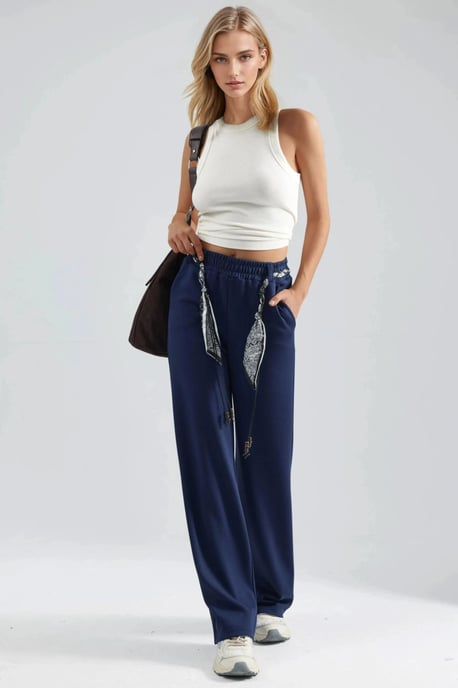 Pantalón de chándal recto para mujer - Image 1