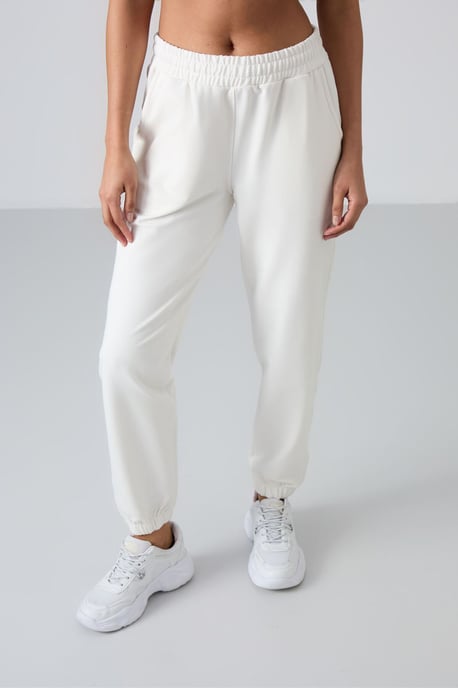 Tommy Life Pantalón jogger de felpa para mujer de cintura alta y corte relajado - Image 5
