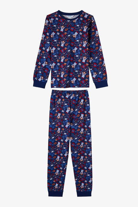 Penti Conjunto de pijama de algodón de manga larga Style Repeat para niño - Image 1