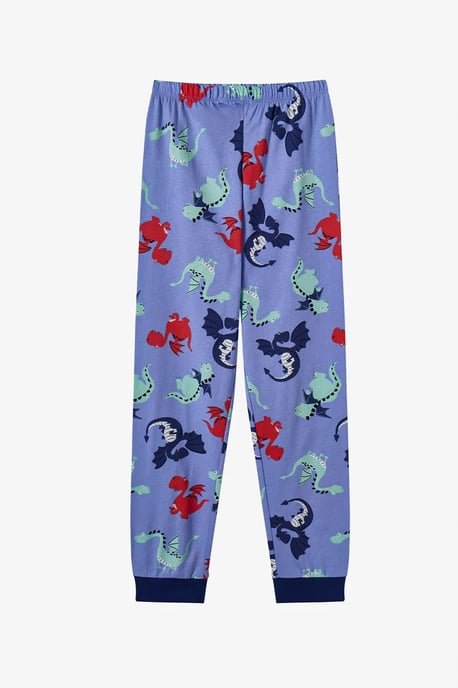 Penti conjunto de pijama para niño de algodón con estampado de dragones y manga larga - Image 6