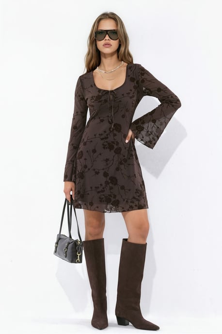 Hiccup Vestido mini skater floral - Image 6