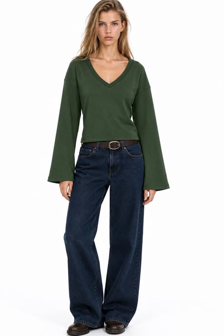 Busem Camiseta de algodón y elastano para mujer - Image 2