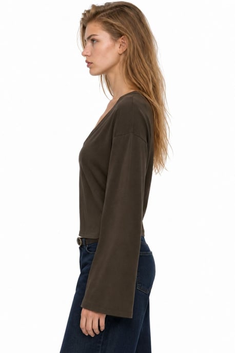 Busem Camiseta de algodón y elastano para mujer - Image 2
