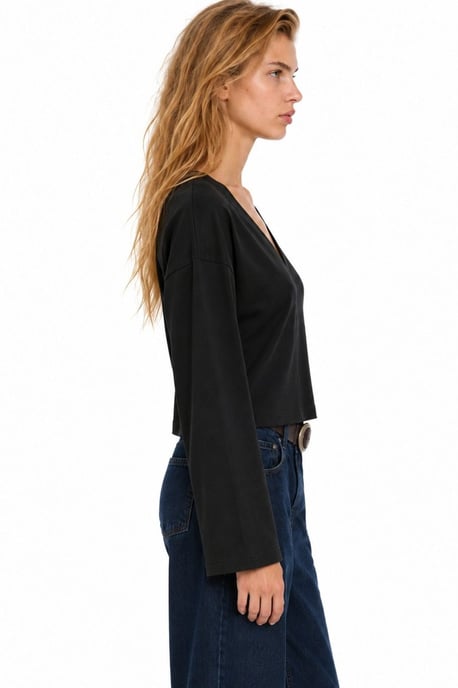 Busem Camiseta de algodón y elastano para mujer - Image 2