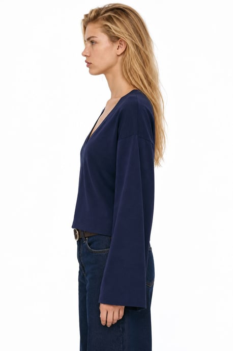 Busem Camiseta de algodón y elastano para mujer - Image 2