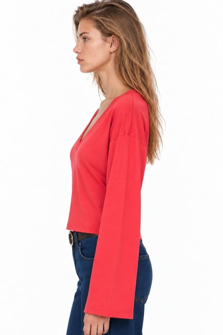 Busem Camiseta de algodón y elastano para mujer - Image 2