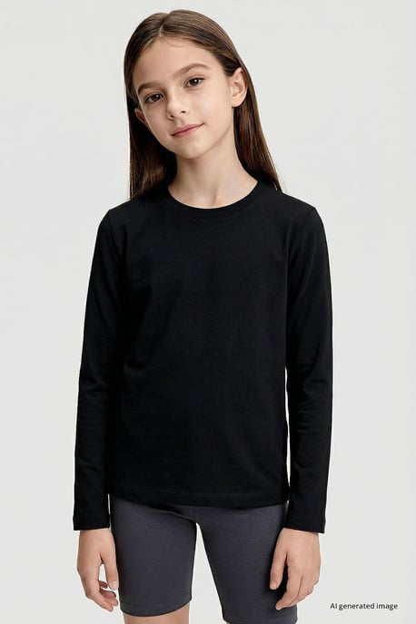 Camiseta infantil de manga larga con cuello redondo - Image 2