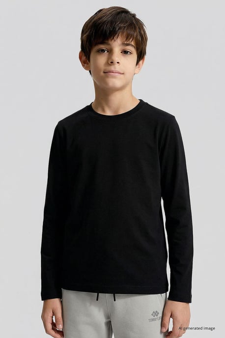 Tommy Life Camiseta infantil de manga larga y cuello redondo - Image 2