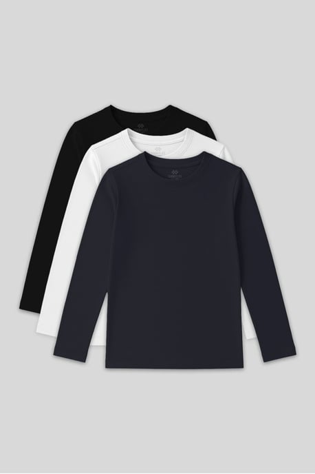 Camiseta infantil de manga larga y cuello redondo - Image 1