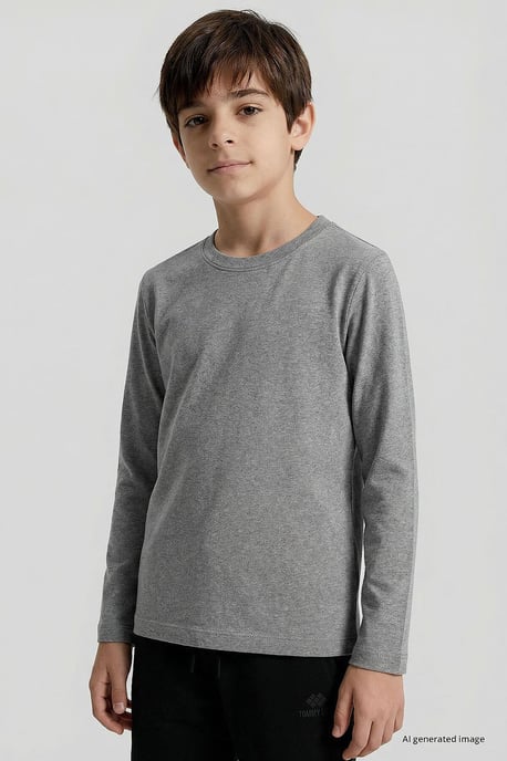 Camiseta infantil de manga larga con cuello redondo - Image 3