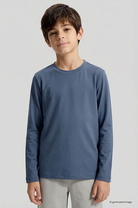 Camiseta infantil de manga larga con cuello redondo - Image 4