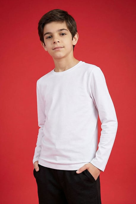 Camiseta infantil de manga larga con cuello redondo - Image 2