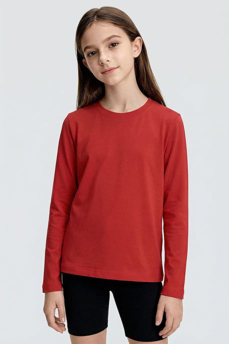 Camiseta infantil de manga larga con cuello redondo - Image 3