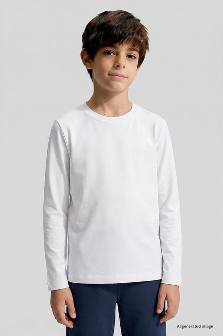 Camiseta infantil de manga larga y cuello redondo - Image 2
