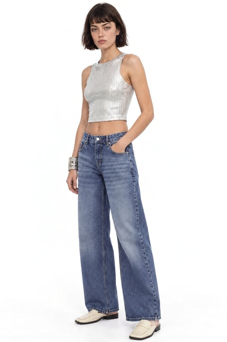 Squalo Pantalón de algodón para mujer - Image 2