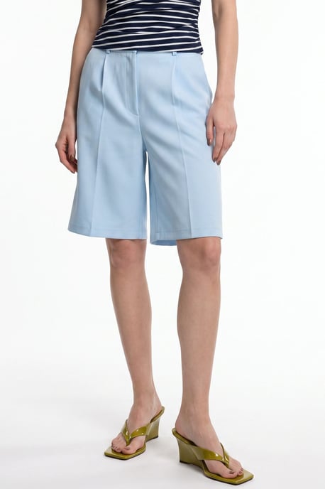 Pantalón corto sastre de tiro alto y pierna ancha - Image 1