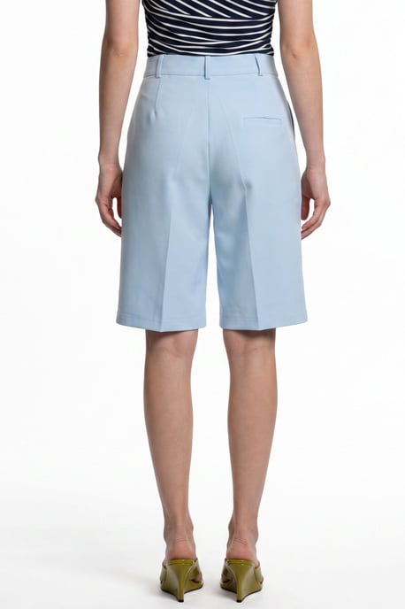 Pantalón corto sastre de tiro alto y pierna ancha - Image 3