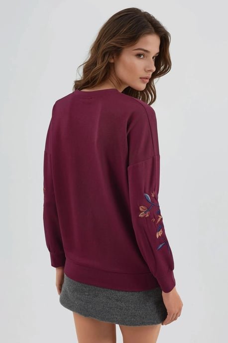 Sudadera de mujer con cuello redondo - Image 3
