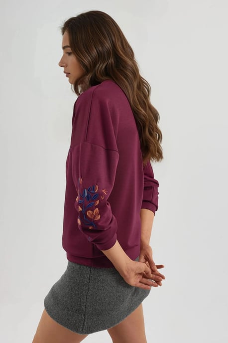 Sudadera de mujer con cuello redondo - Image 5