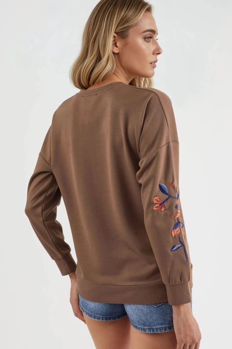 Sudadera de mujer con cuello redondo - Image 3