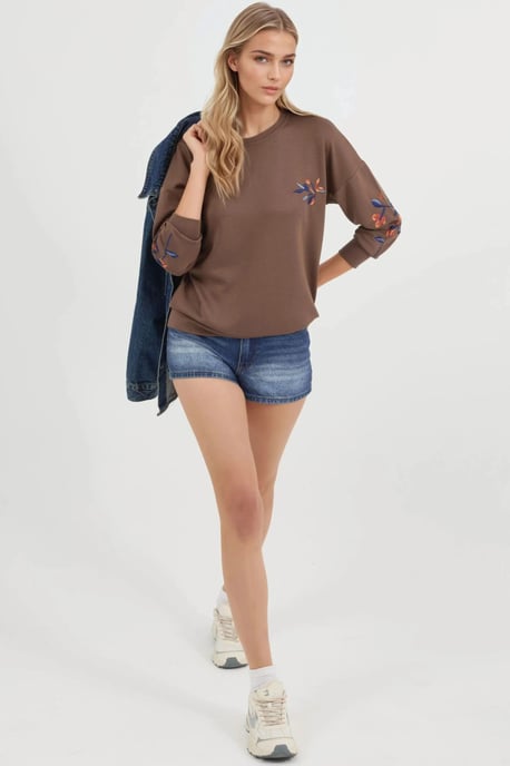 Sudadera de mujer con cuello redondo - Image 4