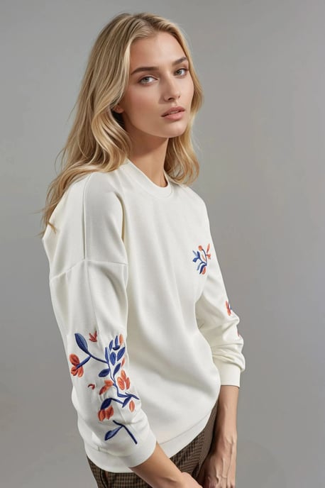 Lady Berşan Sudadera de mujer con cuello redondo - Image 2