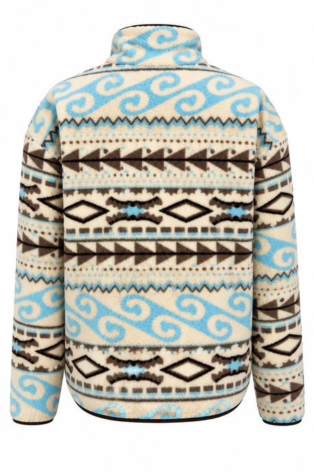 Mixray Sudadera de mujer con cuello de cremallera y estampado geométrico - Image 4