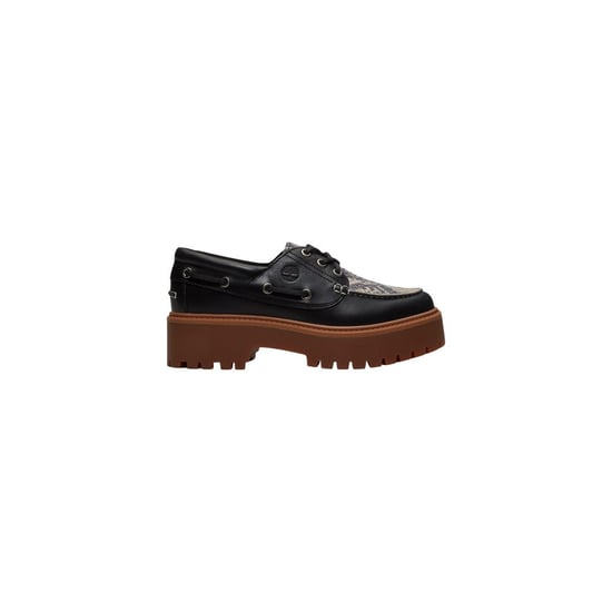 Timberland Zapatos de tacón negros de piel con plataforma - Image 1